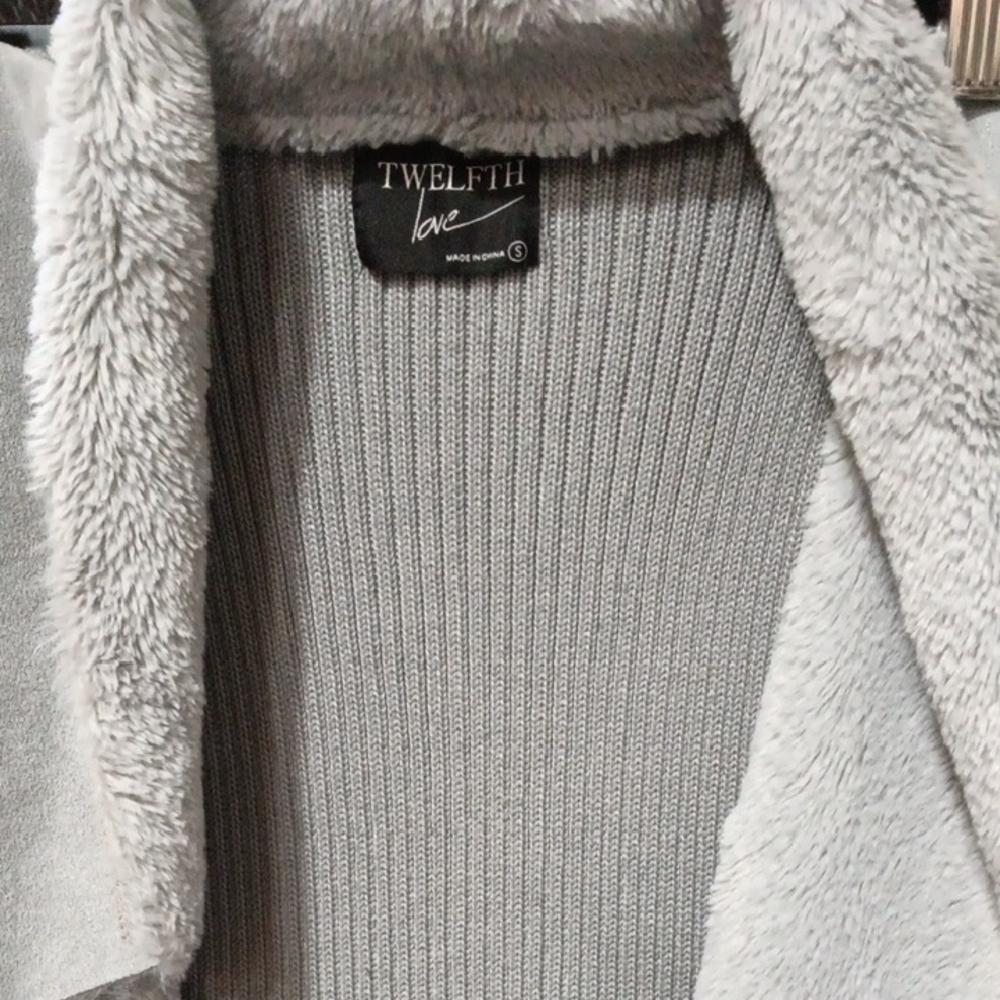 Twelfth Love Gray Women's Cardigan